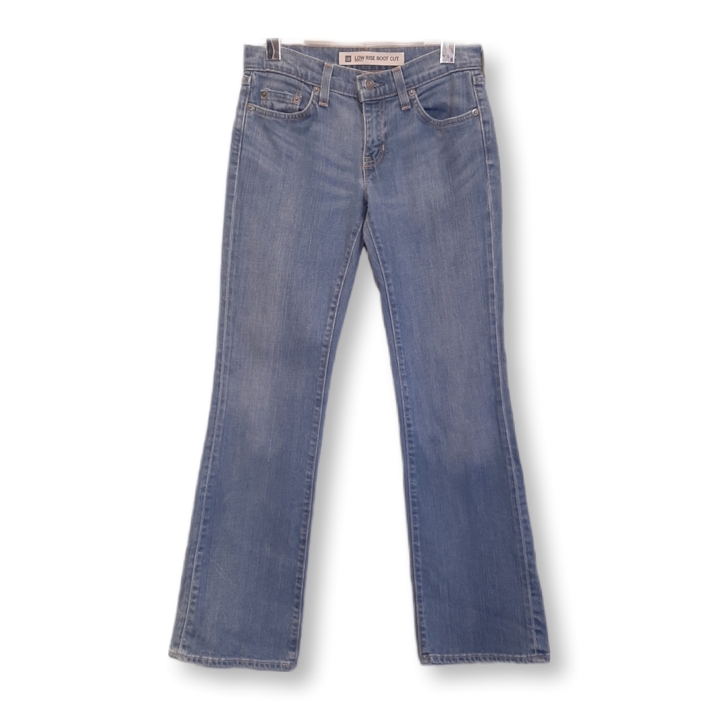 Vintage Y2K GAP Low Rise Bootcut Jeans Stretch Medium Wash Denim Junior Size 1